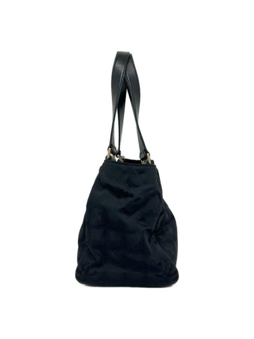★SOLD★ Chanel Tote New Travel Line Black Leather - Picture 2 of 9